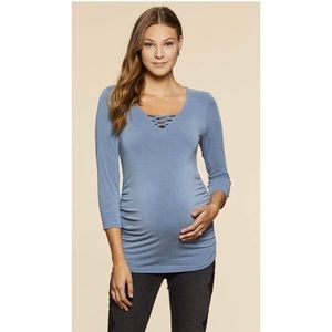 Jessica Simpson Cross Front Maternity Top